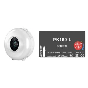 Prima Klima PK160-L, Radialventilator 1-Speed - 800...