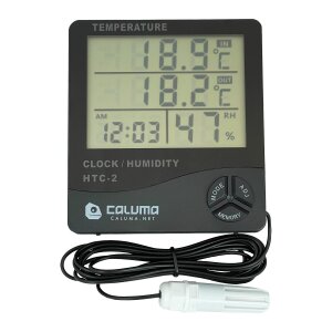 Caluma Thermo-/Hygrometer mit Uhr und externer Sonde