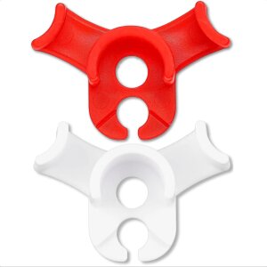 LST Clips 90° Clips, Rot/Weiß, 42 Stück