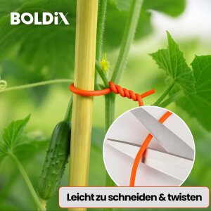 Flexibler Pflanzendraht mit weicher Gummi-Ummantelung,...