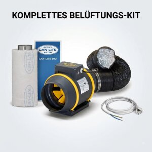 Lüftungsset 615 m³/h, 2-stufig, Can MXF160C +...