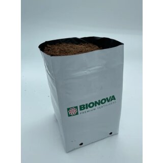 BioNova Open Top Coco Bag 10 L - Gepresstes Kokos inklusive Topf