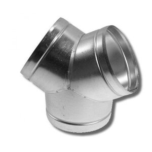 Y-Stück Metall 45°, 100-100-100 mm