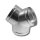 Y-Stück Metall 45°, 100-100-100 mm
